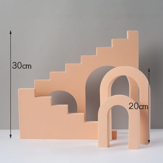 Ladder Combo Kits Geometric Cube Solid Color Photography Photo Background Table Shooting Foam Props(Flesh Color) - Geometric Props by buy2fix | Online Shopping UK | buy2fix