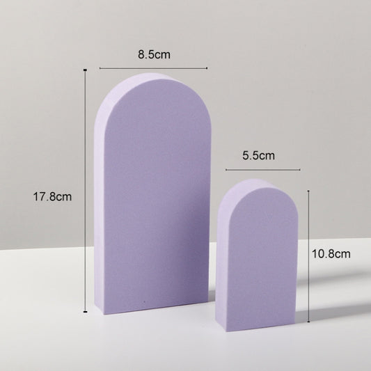 2 x Door Combo Kits Geometric Cube Solid Color Photography Photo Background Table Shooting Foam Props (Purple) - Geometric Props by buy2fix | Online Shopping UK | buy2fix