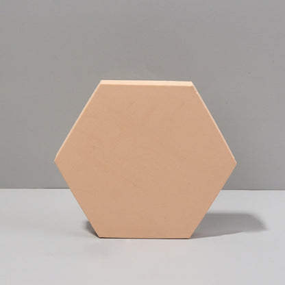 18 x 2cm Hexagon Geometric Cube Solid Color Photography Photo Background Table Shooting Foam Props(Flesh Color) - Geometric Props by buy2fix | Online Shopping UK | buy2fix