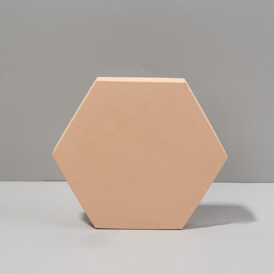 18 x 2cm Hexagon Geometric Cube Solid Color Photography Photo Background Table Shooting Foam Props(Flesh Color) - Geometric Props by buy2fix | Online Shopping UK | buy2fix