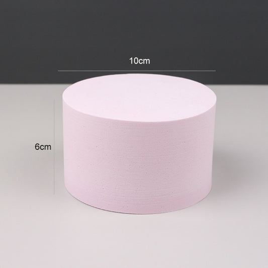 10 x 6cm Cylinder Geometric Cube Solid Color Photography Photo Background Table Shooting Foam Props (Pink) - Geometric Props by buy2fix | Online Shopping UK | buy2fix