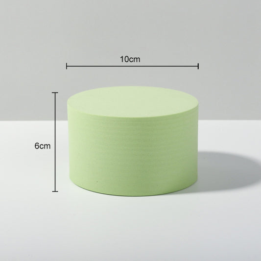 10 x 6cm Cylinder Geometric Cube Solid Color Photography Photo Background Table Shooting Foam Props (Green) - Geometric Props by buy2fix | Online Shopping UK | buy2fix