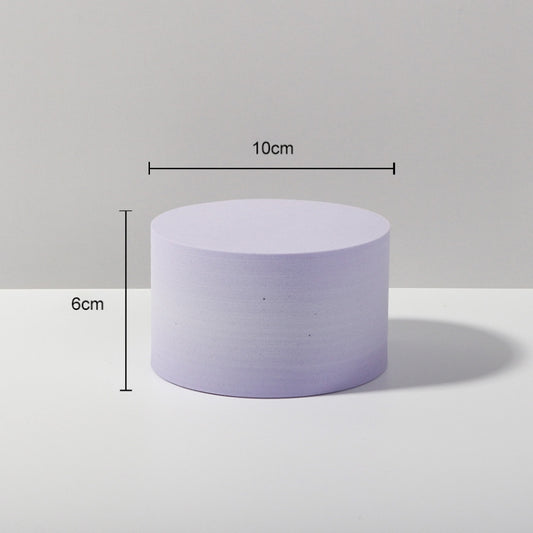 10 x 6cm Cylinder Geometric Cube Solid Color Photography Photo Background Table Shooting Foam Props (Purple) - Geometric Props by buy2fix | Online Shopping UK | buy2fix