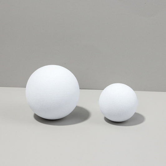7cm Round Ball + 5cm Round Ball Geometric Cube Solid Color Photography Photo Background Table Shooting Foam Props(White) - Geometric Props by buy2fix | Online Shopping UK | buy2fix