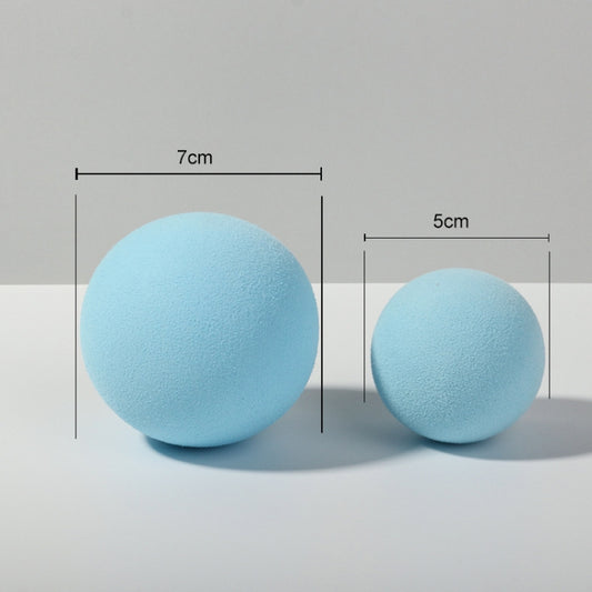 7cm Round Ball + 5cm Round Ball Geometric Cube Solid Color Photography Photo Background Table Shooting Foam Props (Light Blue) - Geometric Props by buy2fix | Online Shopping UK | buy2fix