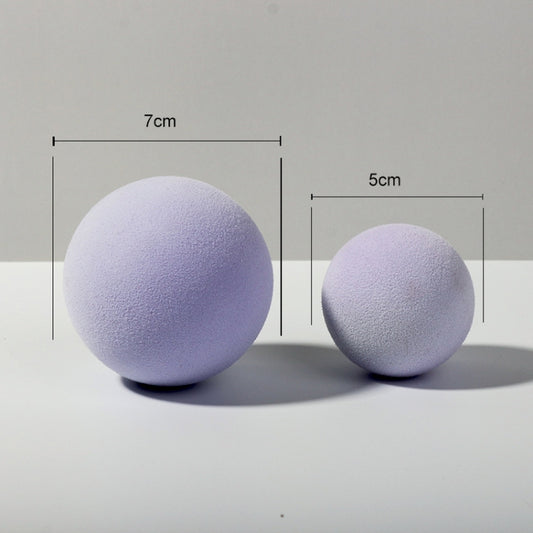 7cm Round Ball + 5cm Round Ball Geometric Cube Solid Color Photography Photo Background Table Shooting Foam Props (Purple) - Geometric Props by buy2fix | Online Shopping UK | buy2fix