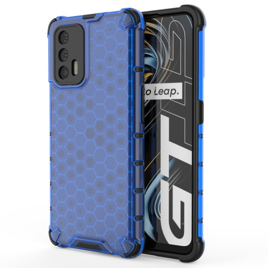 For OPPO Realme GT 5G Shockproof Honeycomb PC + TPU Case(Blue) - Realme Cases by buy2fix | Online Shopping UK | buy2fix