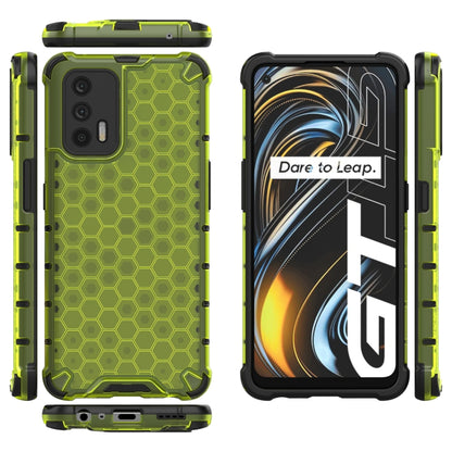 For OPPO Realme GT 5G Shockproof Honeycomb PC + TPU Case(Green) - Realme Cases by buy2fix | Online Shopping UK | buy2fix