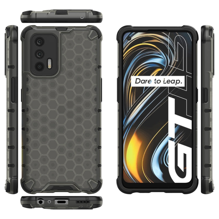 For OPPO Realme GT 5G Shockproof Honeycomb PC + TPU Case(Black) - Realme Cases by buy2fix | Online Shopping UK | buy2fix