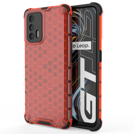 For OPPO Realme GT 5G Shockproof Honeycomb PC + TPU Case(Red) - Realme Cases by buy2fix | Online Shopping UK | buy2fix