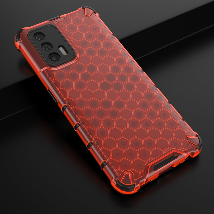For OPPO Realme GT 5G Shockproof Honeycomb PC + TPU Case(Red) - Realme Cases by buy2fix | Online Shopping UK | buy2fix