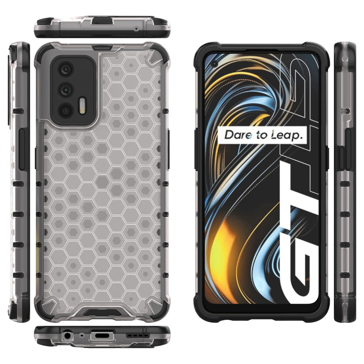 For OPPO Realme GT 5G Shockproof Honeycomb PC + TPU Case(White) - Realme Cases by buy2fix | Online Shopping UK | buy2fix