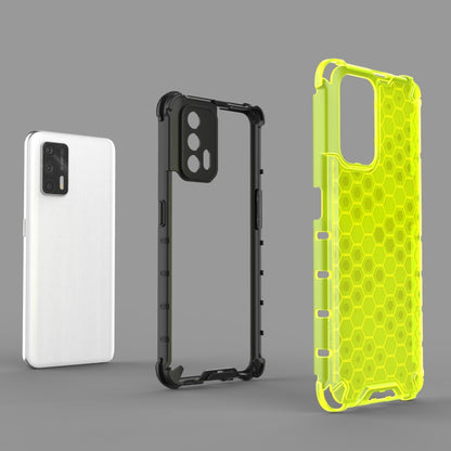 For OPPO Realme GT 5G Shockproof Honeycomb PC + TPU Case(White) - Realme Cases by buy2fix | Online Shopping UK | buy2fix
