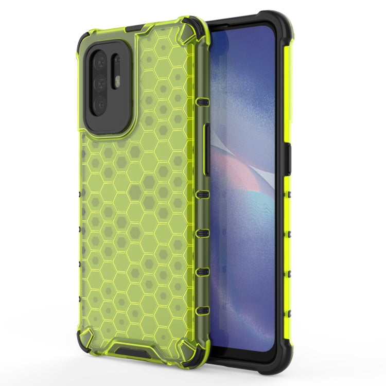 For OPPO Reno5 Z 5G Shockproof Honeycomb PC + TPU Case(Green) by buy2fix