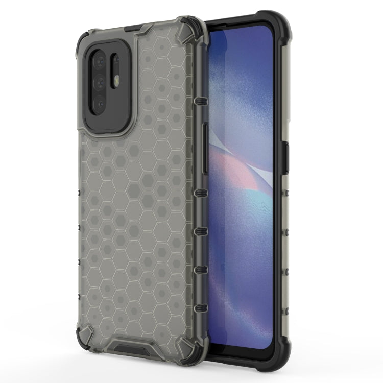 For OPPO Reno5 Z 5G Shockproof Honeycomb PC + TPU Case(Black) by buy2fix