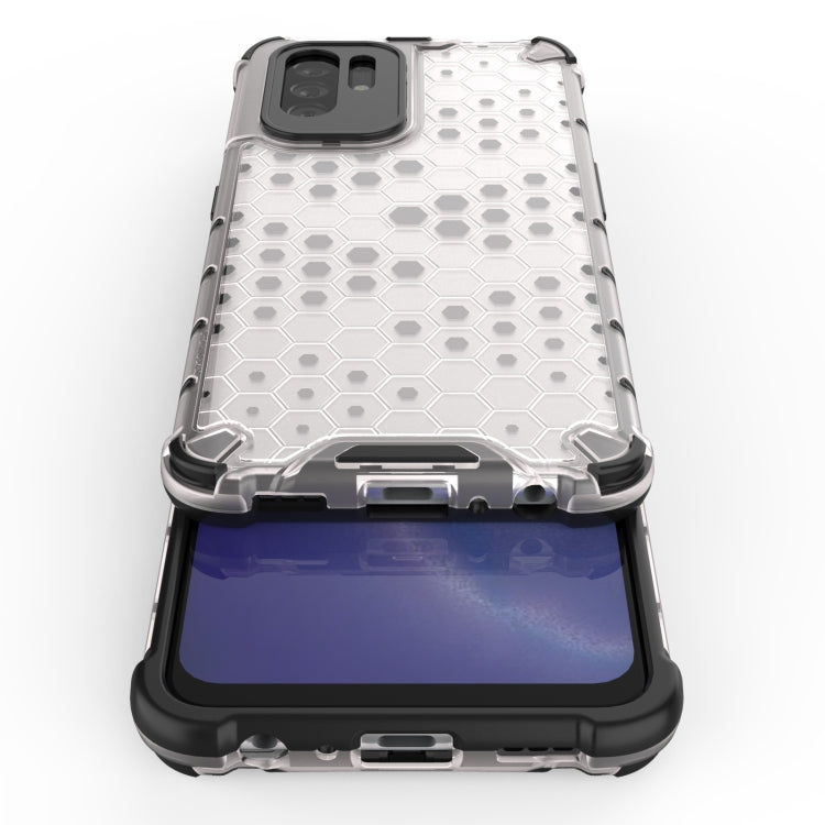 For OPPO Reno5 Z 5G Shockproof Honeycomb PC + TPU Case(White) by buy2fix