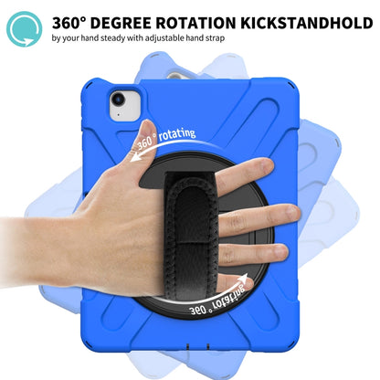 Shockproof Colorful Silicone + PC Protective Case with Holder & Shoulder Strap & Hand Strap For iPad Pro 11 2022 / 2021 / 2020 / 2018 /  Air 4 2020 (Blue) - iPad Air (2022) / (2020) 10.9 Cases by buy2fix | Online Shopping UK | buy2fix