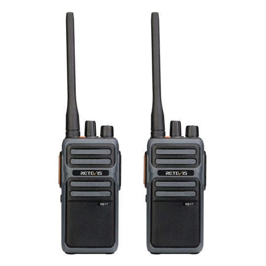 1 Pair RETEVIS RB17 462.5500-462.7250MHz 16CHS FRS License-free Two Way Radio Handheld Walkie Talkie, US Plug(Black)