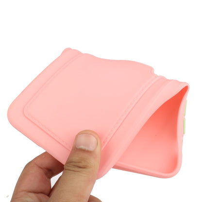 For Xiaomi Redmi Note 10 Pro Card Slot Design Shockproof TPU Protective Case(Pink) - Xiaomi Cases by buy2fix | Online Shopping UK | buy2fix