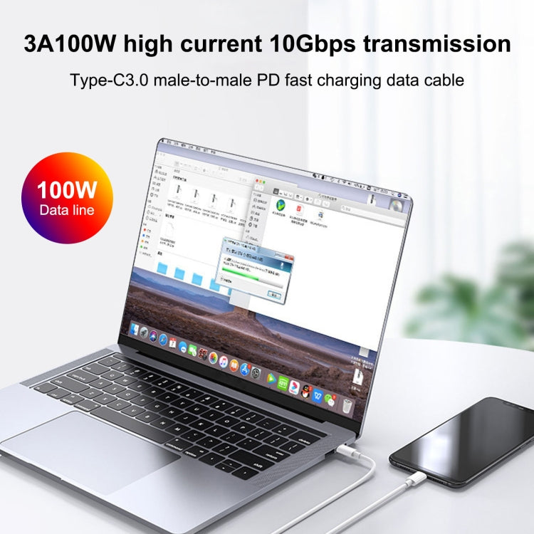 U087 20W USB-C / Type-C + USB Ports Charger with 100W Type-C to Type-C Fast Charging Cable 2m, US Plug - USB Charger by buy2fix | Online Shopping UK | buy2fix
