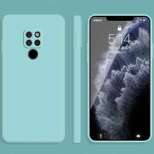 For Huawei Mate 20 Solid Color Imitation Liquid Silicone Straight Edge Dropproof Full Coverage Protective Case(Sky Blue) - Huawei Cases by buy2fix | Online Shopping UK | buy2fix