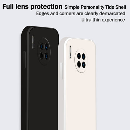 For Huawei Mate 30 Solid Color Imitation Liquid Silicone Straight Edge Dropproof Full Coverage Protective Case(Purple) - Huawei Cases by buy2fix | Online Shopping UK | buy2fix