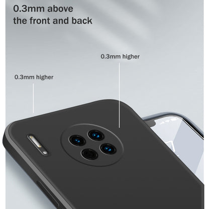For Huawei Mate 30 Solid Color Imitation Liquid Silicone Straight Edge Dropproof Full Coverage Protective Case(Purple) - Huawei Cases by buy2fix | Online Shopping UK | buy2fix