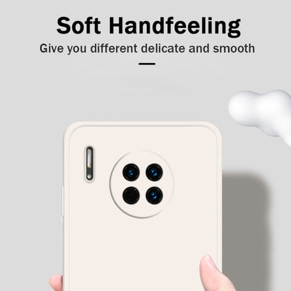 For Huawei Mate 30 Solid Color Imitation Liquid Silicone Straight Edge Dropproof Full Coverage Protective Case(Sky Blue) - Huawei Cases by buy2fix | Online Shopping UK | buy2fix