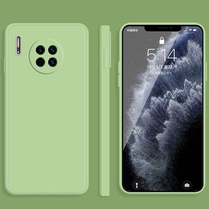 For Huawei Mate 30 Pro Solid Color Imitation Liquid Silicone Straight Edge Dropproof Full Coverage Protective Case(Matcha Green) - Huawei Cases by buy2fix | Online Shopping UK | buy2fix