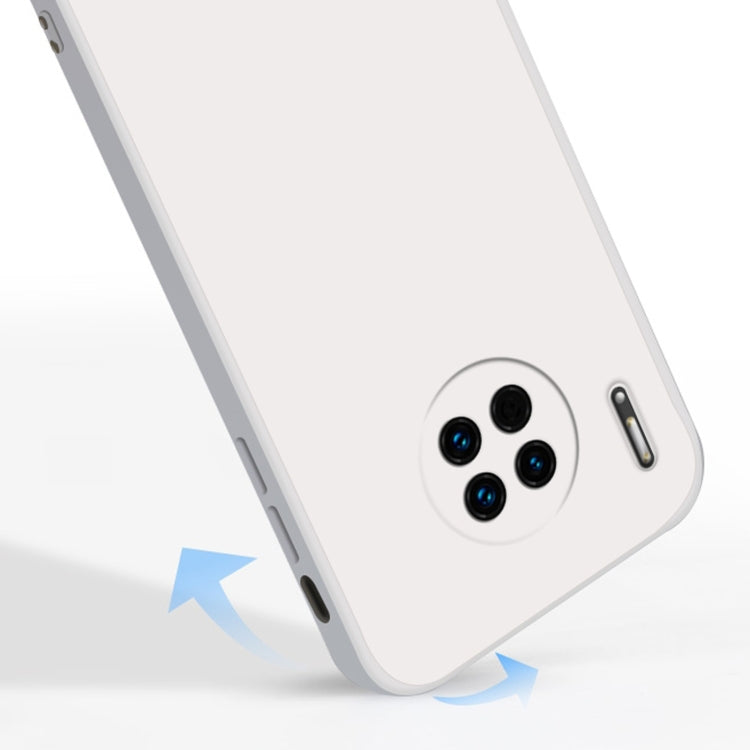 For Huawei Mate 30 Pro Solid Color Imitation Liquid Silicone Straight Edge Dropproof Full Coverage Protective Case(Matcha Green) - Huawei Cases by buy2fix | Online Shopping UK | buy2fix