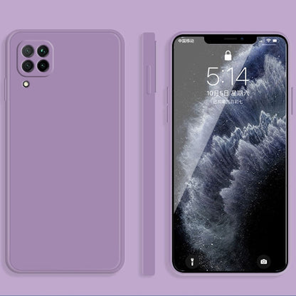 For Huawei nova 6 SE / 7i Solid Color Imitation Liquid Silicone Straight Edge Dropproof Full Coverage Protective Case(Purple) - Huawei Cases by buy2fix | Online Shopping UK | buy2fix