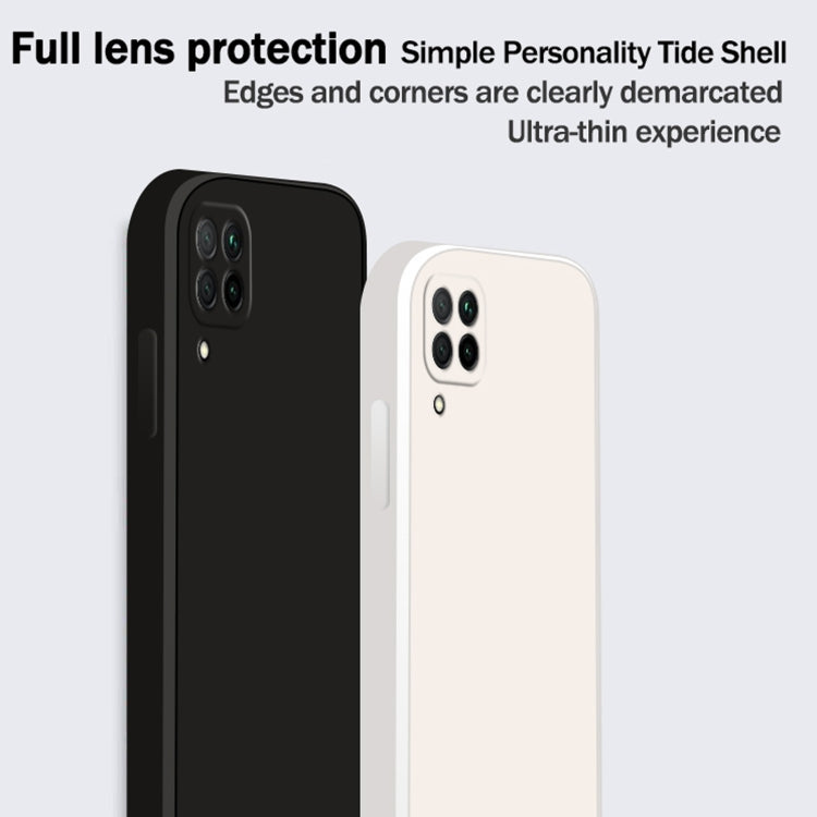 For Huawei nova 6 SE / 7i Solid Color Imitation Liquid Silicone Straight Edge Dropproof Full Coverage Protective Case(Purple) - Huawei Cases by buy2fix | Online Shopping UK | buy2fix