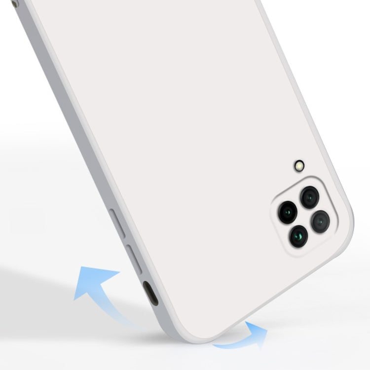 For Huawei nova 6 SE / 7i Solid Color Imitation Liquid Silicone Straight Edge Dropproof Full Coverage Protective Case(Purple) - Huawei Cases by buy2fix | Online Shopping UK | buy2fix