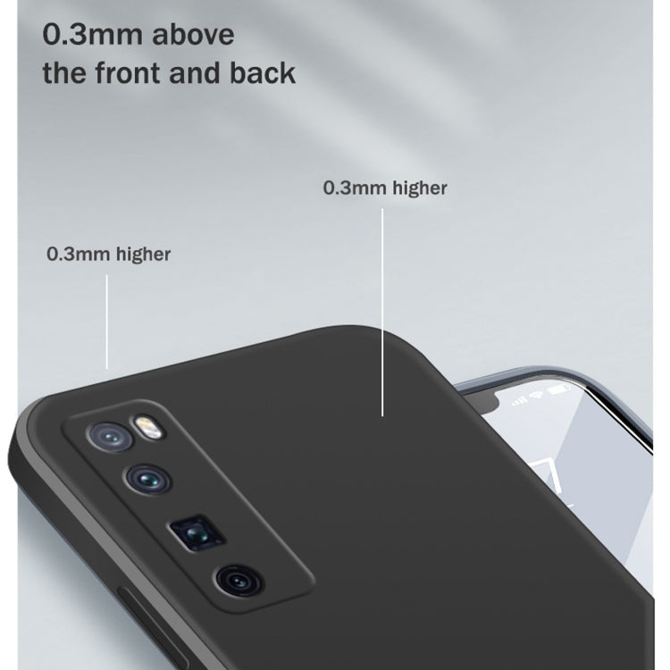 For Huawei nova 7 Pro 5G Solid Color Imitation Liquid Silicone Straight Edge Dropproof Full Coverage Protective Case(Matcha Green) - Huawei Cases by buy2fix | Online Shopping UK | buy2fix