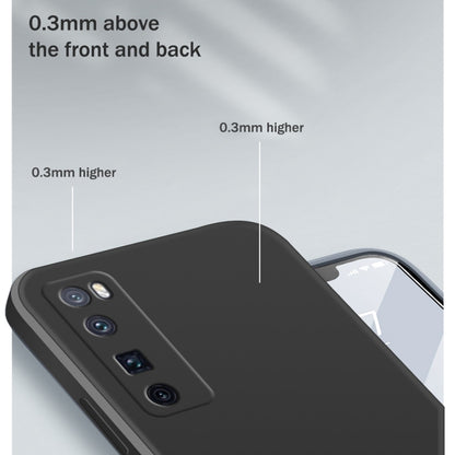 For Huawei nova 7 Pro 5G Solid Color Imitation Liquid Silicone Straight Edge Dropproof Full Coverage Protective Case(Matcha Green) - Huawei Cases by buy2fix | Online Shopping UK | buy2fix