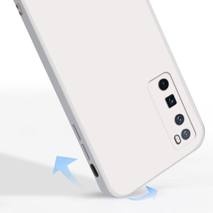 For Huawei nova 7 Pro 5G Solid Color Imitation Liquid Silicone Straight Edge Dropproof Full Coverage Protective Case(Matcha Green) - Huawei Cases by buy2fix | Online Shopping UK | buy2fix
