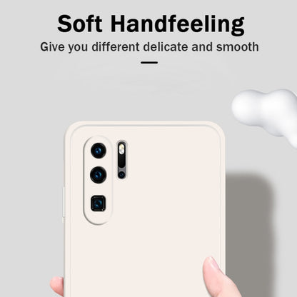 For Huawei P30 Pro Solid Color Imitation Liquid Silicone Straight Edge Dropproof Full Coverage Protective Case(Purple) - Huawei Cases by buy2fix | Online Shopping UK | buy2fix