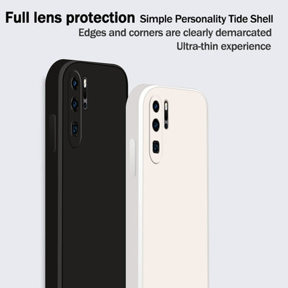For Huawei P30 Pro Solid Color Imitation Liquid Silicone Straight Edge Dropproof Full Coverage Protective Case(Purple) - Huawei Cases by buy2fix | Online Shopping UK | buy2fix