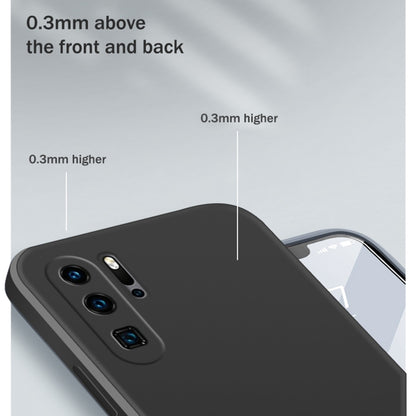 For Huawei P30 Pro Solid Color Imitation Liquid Silicone Straight Edge Dropproof Full Coverage Protective Case(Purple) - Huawei Cases by buy2fix | Online Shopping UK | buy2fix