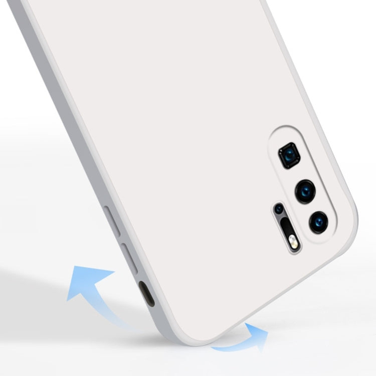 For Huawei P30 Pro Solid Color Imitation Liquid Silicone Straight Edge Dropproof Full Coverage Protective Case(Purple) - Huawei Cases by buy2fix | Online Shopping UK | buy2fix
