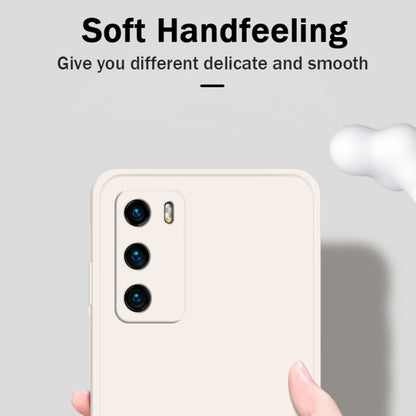 For Huawei P40 Solid Color Imitation Liquid Silicone Straight Edge Dropproof Full Coverage Protective Case(Purple) - Huawei Cases by buy2fix | Online Shopping UK | buy2fix