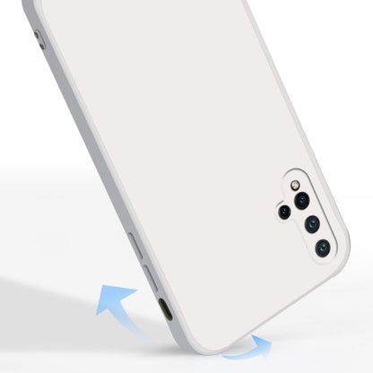 For Huawei nova 5 Pro Solid Color Imitation Liquid Silicone Straight Edge Dropproof Full Coverage Protective Case(Red) - Huawei Cases by buy2fix | Online Shopping UK | buy2fix