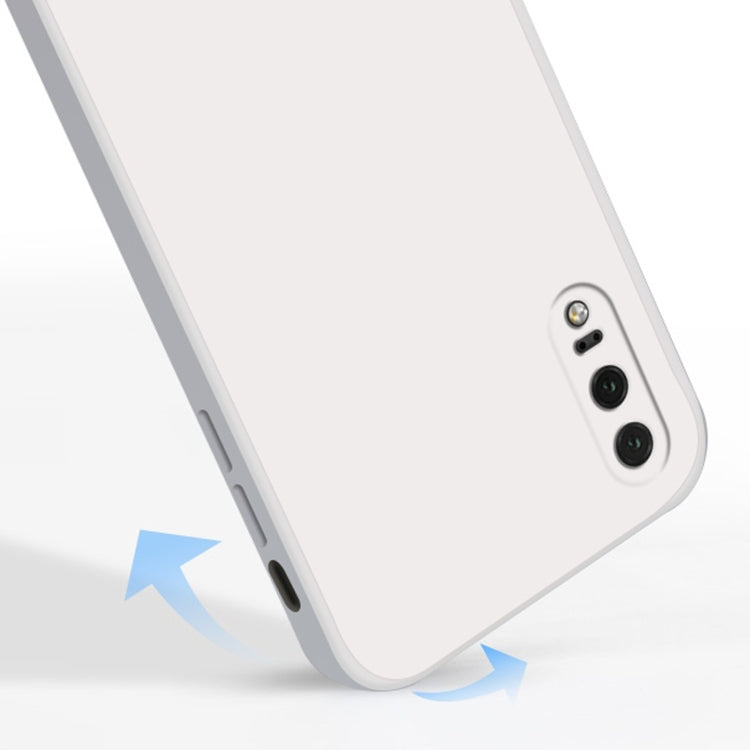 For Huawei P20 Solid Color Imitation Liquid Silicone Straight Edge Dropproof Full Coverage Protective Case(Blue) - Huawei Cases by buy2fix | Online Shopping UK | buy2fix