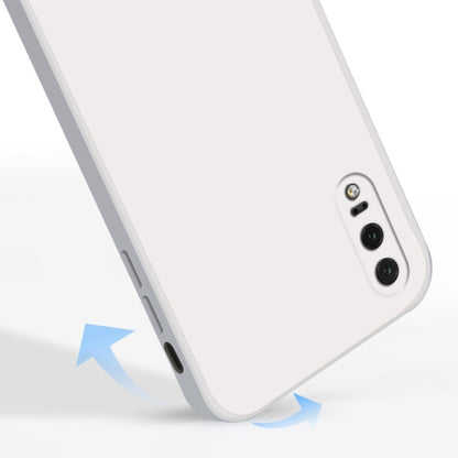 For Huawei P20 Solid Color Imitation Liquid Silicone Straight Edge Dropproof Full Coverage Protective Case(Blue) - Huawei Cases by buy2fix | Online Shopping UK | buy2fix