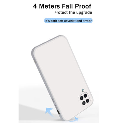 For Samsung Galaxy A12 5G Solid Color Imitation Liquid Silicone Straight Edge Dropproof Full Coverage Protective Case(Sky Blue) by buy2fix