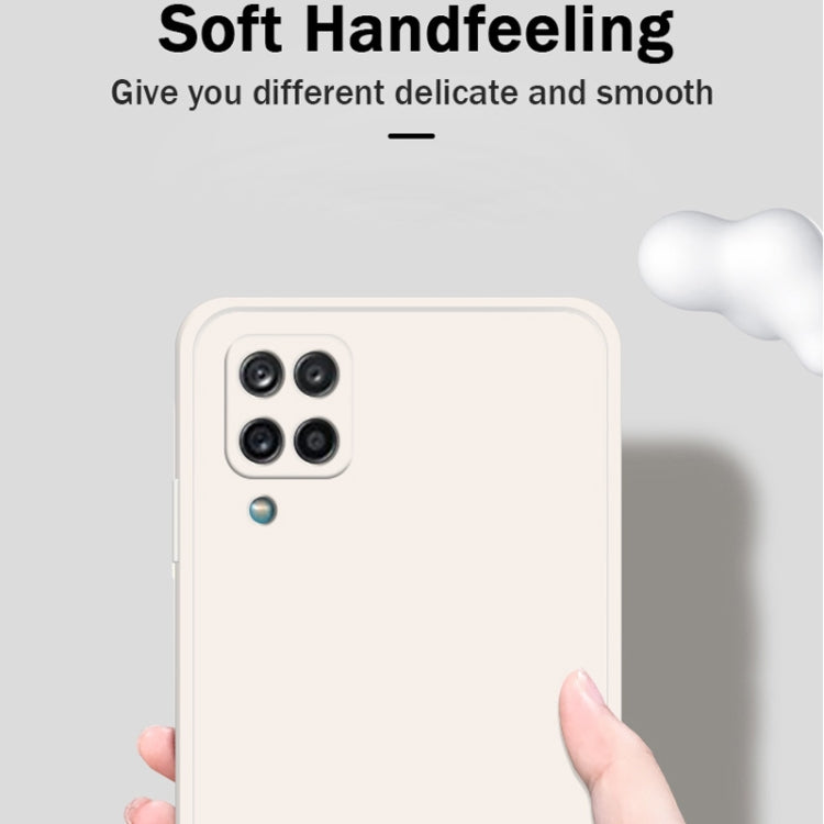 For Samsung Galaxy A42 5G Solid Color Imitation Liquid Silicone Straight Edge Dropproof Full Coverage Protective Case(Matcha Green) by buy2fix