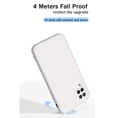 For Samsung Galaxy A42 5G Solid Color Imitation Liquid Silicone Straight Edge Dropproof Full Coverage Protective Case(Matcha Green) by buy2fix