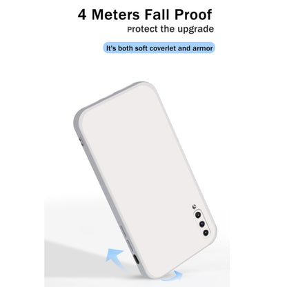 For Samsung Galaxy A50 Solid Color Imitation Liquid Silicone Straight Edge Dropproof Full Coverage Protective Case(Red) by buy2fix