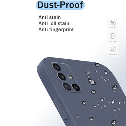 For Samsung Galaxy A71 Solid Color Imitation Liquid Silicone Straight Edge Dropproof Full Coverage Protective Case(Black) by buy2fix