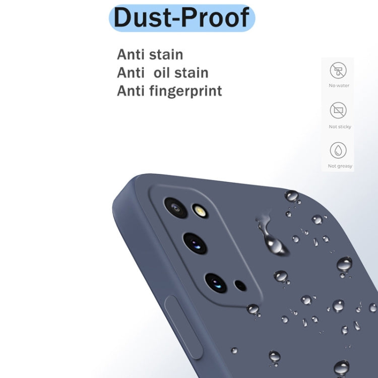 For Samsung Galaxy S20 Solid Color Imitation Liquid Silicone Straight Edge Dropproof Full Coverage Protective Case(White) by buy2fix